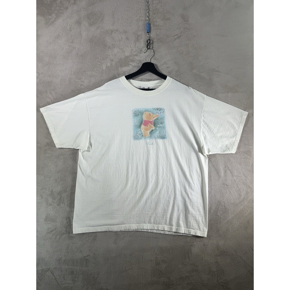 Vintage The Disney Store Winnie The Pooh T Shirt Mens XXL White Character Tee